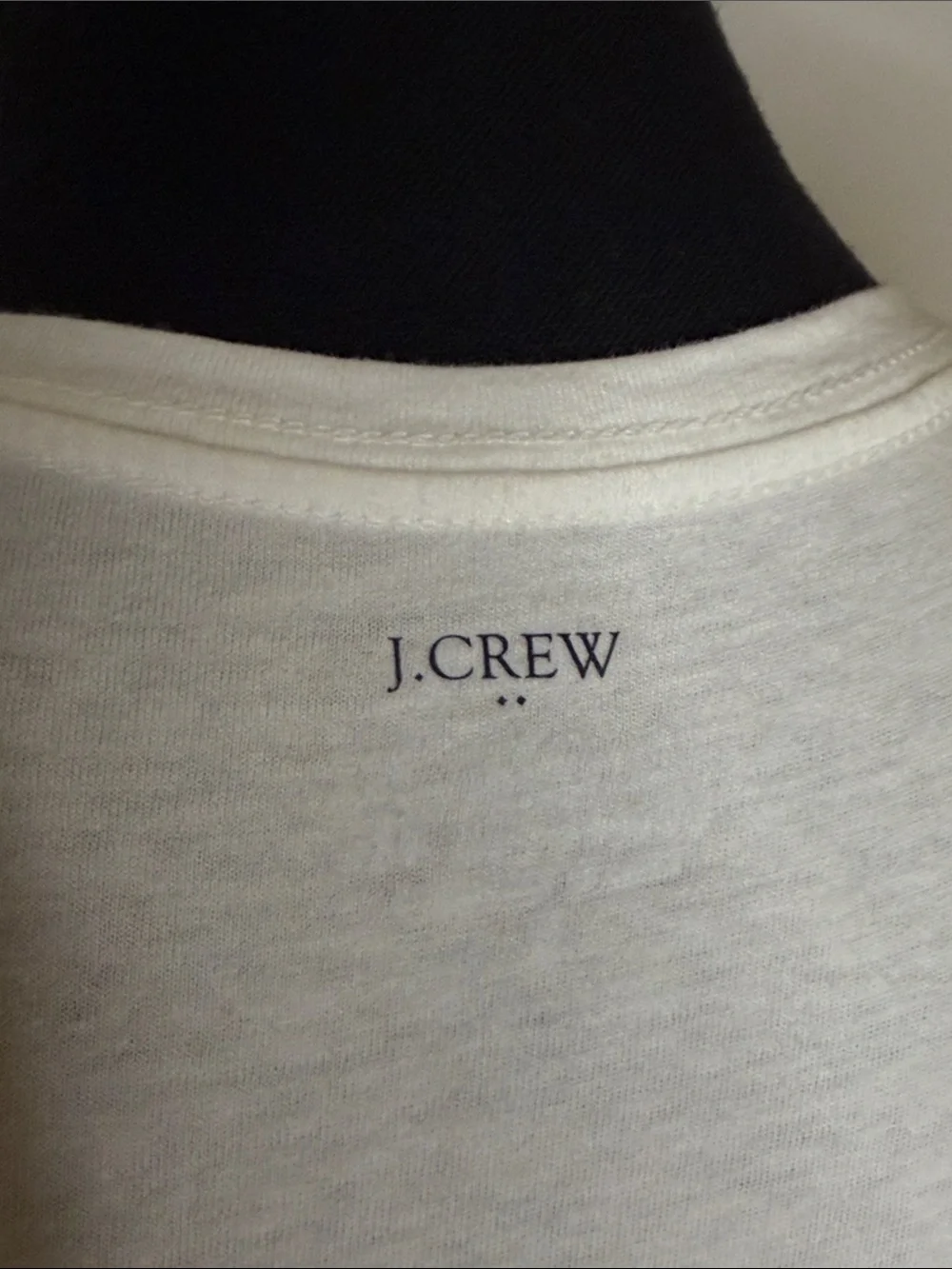 WHITE J.CREW HOLIDAY CREW GRAPHIC COTTON LONG SLEEVE TEE